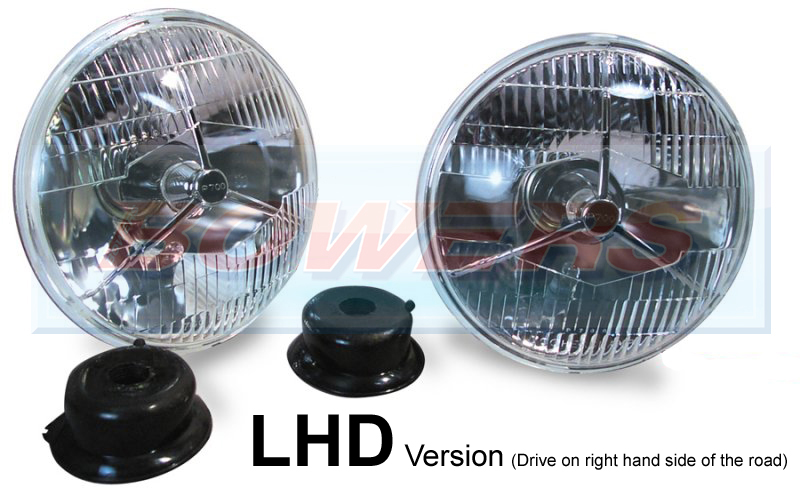 Lhd Lucas P700 Style 7 Tripod Sealed Beam Headlights Headlamps Halogen