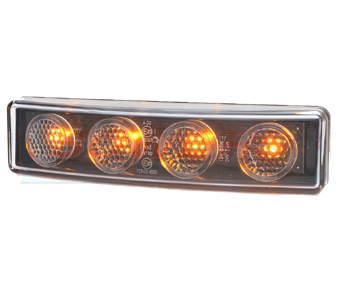 WAS W190 Amber LED Scania Visor Light