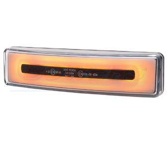 WAS W190N Amber Neon LED Scania Visor Light