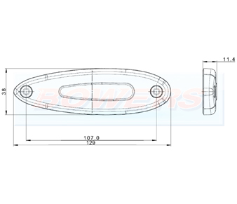 LED Side Marker Light Schematic FT-076