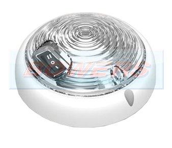 FT-160 Large Round White LED Interior Light (Switched)