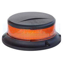 Compact 12v/24v 3 Bolt Mounting Low Profile LED Flashing Amber Beacon ECE R10/R65