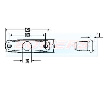 Hella 2PG962964041 Marker Light Schematic