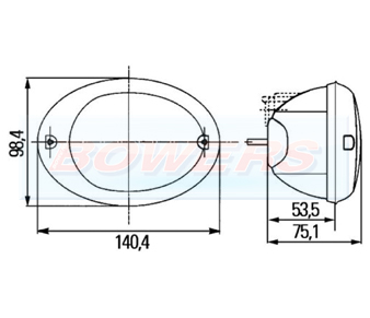 Hella 2SD343130071 Rear Light Schematic