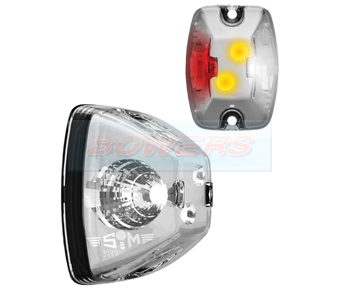 Sim 3199 Red/White/Amber LED Outline Marker Light