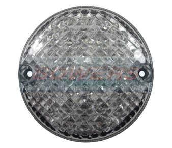 Luxvision 95mm Round Clear Lens LED Indicator/Stop/Tail Light