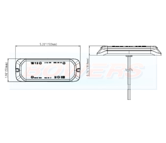 Halo Marker And Amber Strobe Schematic BOW9992190