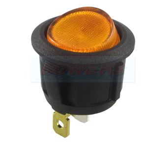 12v LED Fully Illuminated Rocker Switch (Amber) BOW9996064