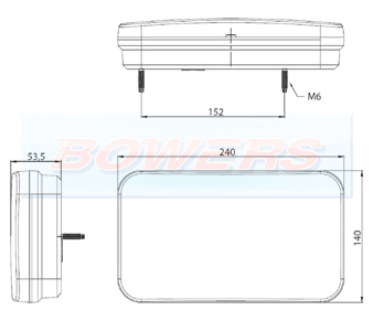 Fristom FT-370LTBLED Rear Light Schematic