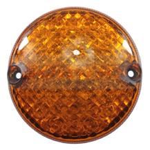 Luxvision 12v 95mm Round Amber LED Indicator Light