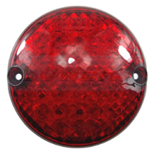 Luxvision 12v 95mm Round Red LED Stop/Tail Light