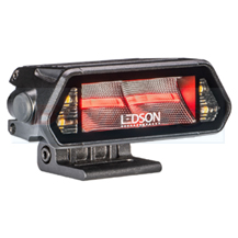 Ledson Epix5+ 5" LED Work Light Bar + Red/Amber Dynamic Position Light and Amber Strobe