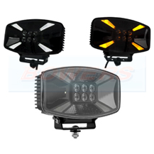 X Design LED Driving Spot Light With Amber Warning Lights