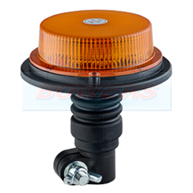 Compact 12v/24v Flexi DIN Mounting Low Profile LED Flashing Amber Beacon ECE R10/R65