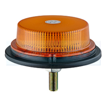 Compact 12v/24v 1 Bolt Mounting Low Profile LED Flashing Amber Beacon ECE R10/R65